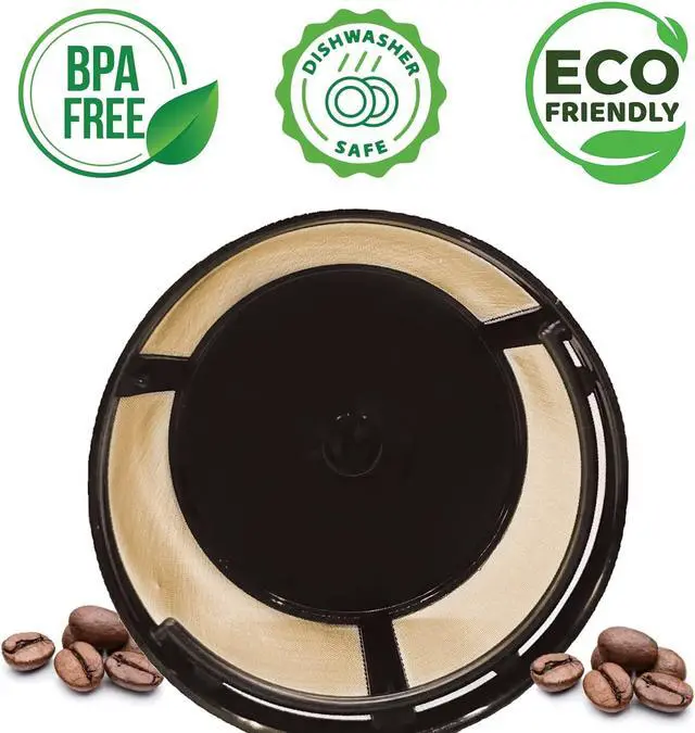 Alt view image 5 of 7 - 8-12 Cup Reusable Filter Basket With Closed Bottom Fits MrCoffee Coffee Maker and Brewer - Permanent Filter Replacement for Mr Coffee Gold Basket-Style Filters 1-Pack