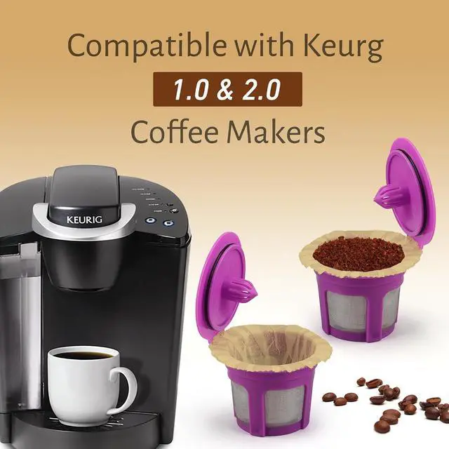 Alt view image 2 of 6 - Irmidi Disposable Coffee Filters, 100 Count Natura K Cup Filters for Keurig 1.0 and 2.0 Coffee Makers