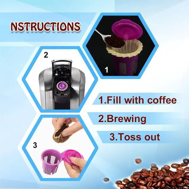 Alt view image 6 of 6 - Irmidi Disposable Coffee Filters, 100 Count Natura K Cup Filters for Keurig 1.0 and 2.0 Coffee Makers