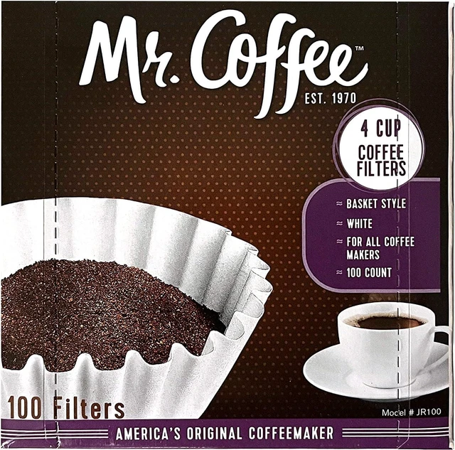 Main image of Mr. Coffee 4-Cup Coffee Filters, 100 Count (Package May Vary)