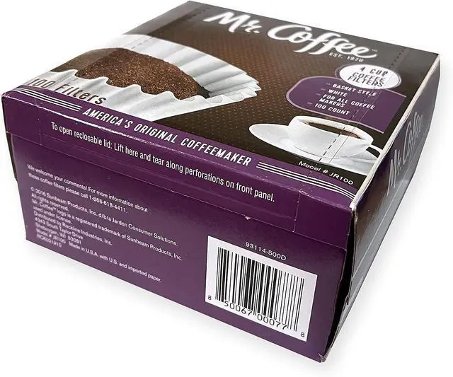 Alt view image 3 of 4 - Mr. Coffee 4-Cup Coffee Filters, 100 Count (Package May Vary)