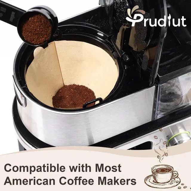 Alt view image 5 of 7 - 100 Count #4 Cone Coffee Filters 8-12 Cup Compatible with Ninja Maker