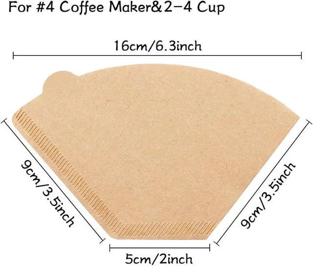 Alt view image 2 of 7 - YQL #2 Cone Coffee Filter, 200 Count Coffee Filters 2 Cone Paper, Unbleached Disposable Coffee Filters Fit for Drip Coffee Maker