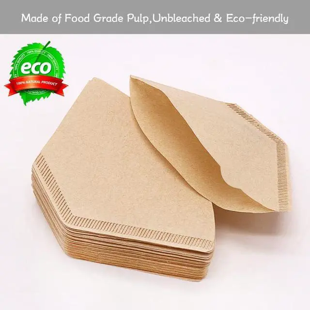 Alt view image 5 of 7 - YQL #2 Cone Coffee Filter, 200 Count Coffee Filters 2 Cone Paper, Unbleached Disposable Coffee Filters Fit for Drip Coffee Maker