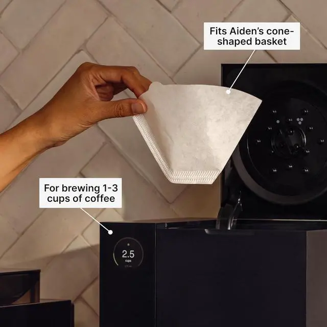 Alt view image 2 of 6 - Fellow Aiden #2 Cone Coffee Filters 40 Count - Disposable Paper