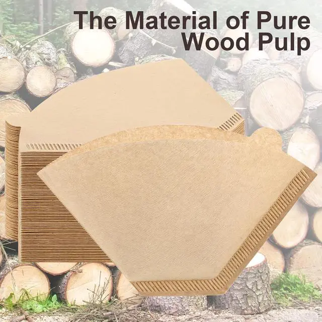 Alt view image 5 of 7 - 100Pcs Coffee Filters #2, Unbleached 2 Cone Filters Paper