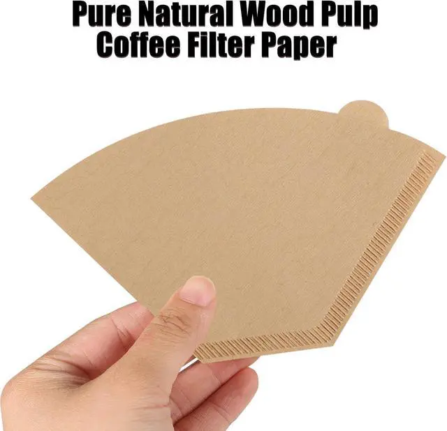 Alt view image 7 of 7 - 100Pcs Coffee Filters #2, Unbleached 2 Cone Filters Paper