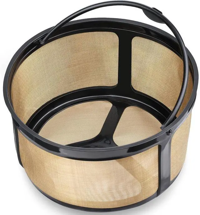 Alt view image 3 of 7 - Reusable 8-12 Cup Basket Gold Mesh Coffee Filter for Keurig K-Duo Essentials and K Duo Brewers Machine, Replaces your Paper Coffee Filters, BPA Free (1 Pack)
