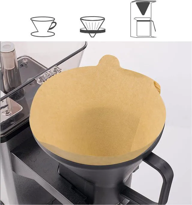 Alt view image 5 of 7 - Coffee Filter, Cone Coffee Filters #2, Disposable Drip Coffee Filter 1-4 Cup for Pour Over and Drip Coffee Maker, Natural Unbleached, 100 Count