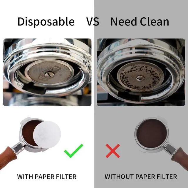 Alt view image 2 of 7 - watchget 51mm Espresso Paper Filters Fits 51mm Portafilter Baskets, 100Pcs