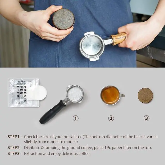 Alt view image 5 of 7 - watchget 51mm Espresso Paper Filters Fits 51mm Portafilter Baskets, 100Pcs
