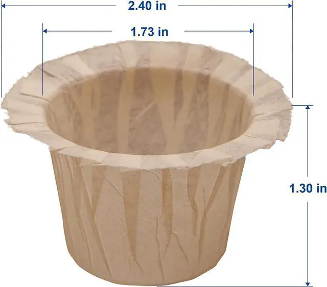 Alt view image 6 of 7 - 100 Count Natural Disposable Coffee Paper Filters Compatible with Keurig Reusable Single Serve Pods Coffee Maker