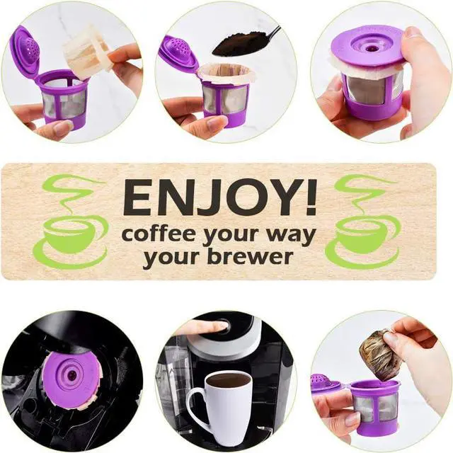 Alt view image 6 of 7 - CAPMESSO Disposable Coffee Paper Filters, 100 Count Keurg Cup Coffee Filters Compatible with Keurg Brewers Reusable Single Serve 1.0 and 2.0 Coffee Maker (100 Count, Unbleached)