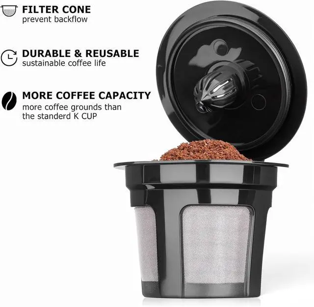 Alt view image 3 of 7 - Fanativita Reusable K Cup Coffee Filters for Keurig, 4 Pack