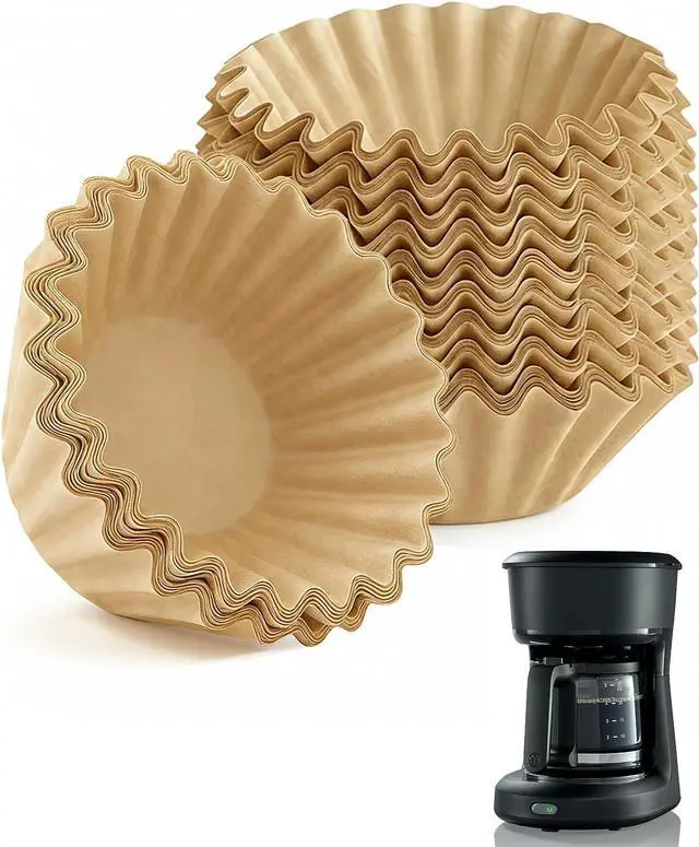 Main image of MIMORE 5 Cup Coffee Filter - 120 PCS Small Coffee Filters Compatible with Mr Coffee Filters 5 Cup - Unbleached Basket Disposable Paper Filter