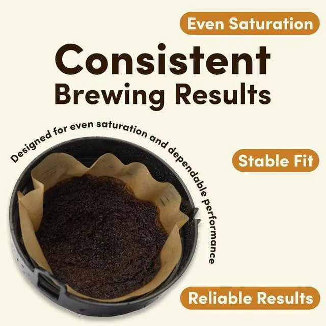Alt view image 7 of 7 - Coffee Filter #2, 200 Count Unbleached Disposable Cone Paper Coffee Filters, Natural Brown Number 2 Coffee Filters for Pour Over Coffee Maker and Drip Coffee Makers, 2-6 Cup