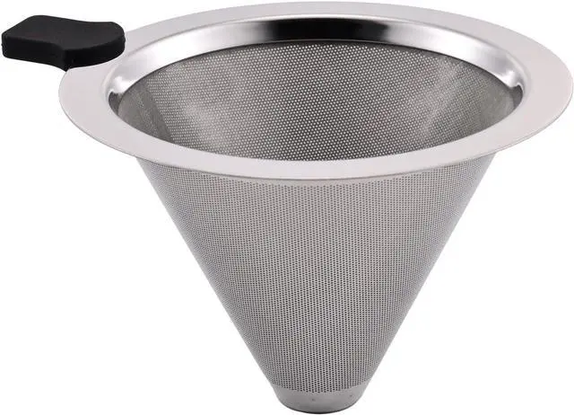 Main image of Pour Over Coffee Filter Dripper,Stainless Steel Reusable Cone Drip