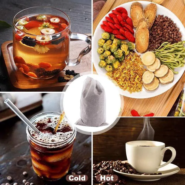 Alt view image 6 of 7 - YQL 8x12 Inch Cold Brew Coffee Filter Bags, 50PCS Extra Large Mesh Bags