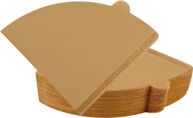 Main image of V60 Coffee Filters, Cone Coffee Filters #2, Natural Unbleached Pour Over Coffee Filter Compatible with V60 Dripper and Coffee Maker, 1-4 Cup (Size 02, 100Count)