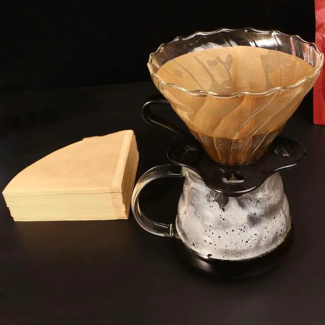Alt view image 6 of 7 - V60 Coffee Filters, Cone Coffee Filters #2, Natural Unbleached Pour Over Coffee Filter Compatible with V60 Dripper and Coffee Maker, 1-4 Cup (Size 02, 100Count)