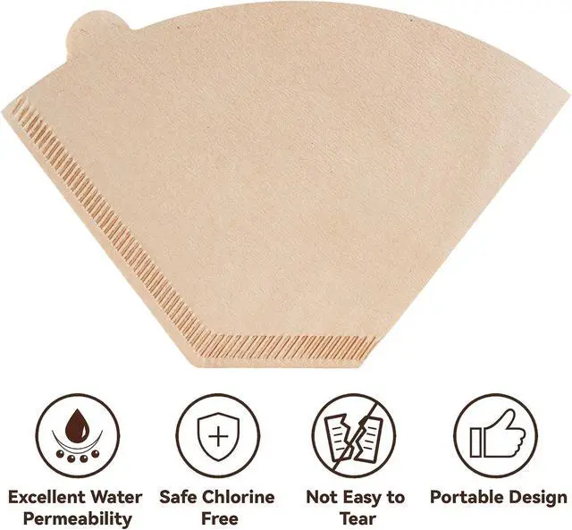 Alt view image 5 of 7 - Cone Coffee Filters for KRUPS Coffee Makers 5 Cup, Balanced Thickness