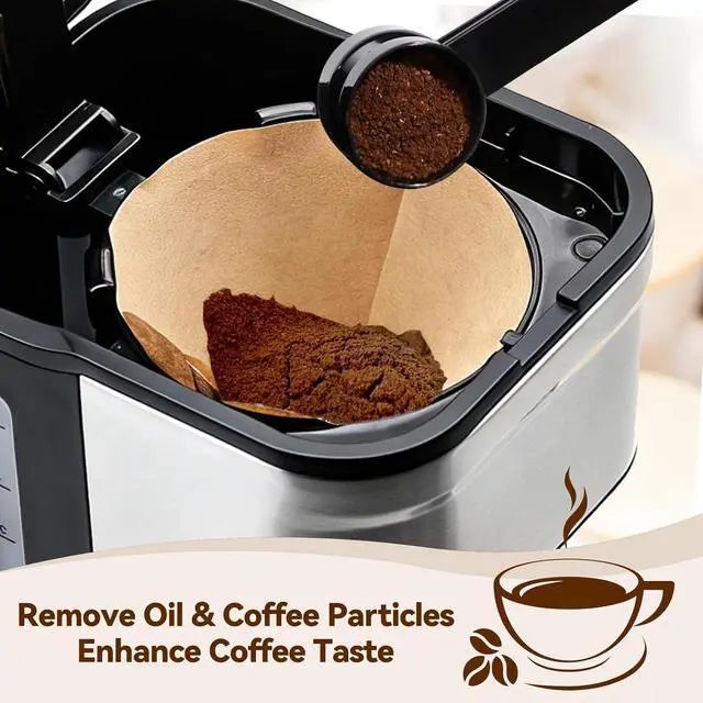 Alt view image 4 of 7 - Cone Coffee Filters for KRUPS Coffee Makers 5 Cup, Balanced Thickness