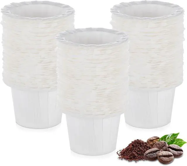 Main image of Disposable Paper Coffee Filters, Keurig K Cup Paper Filters for Keurig Single Brewer Reusable Cups, K-cup Coffee Pods, Fits All Brands Reusable K Cups (150)