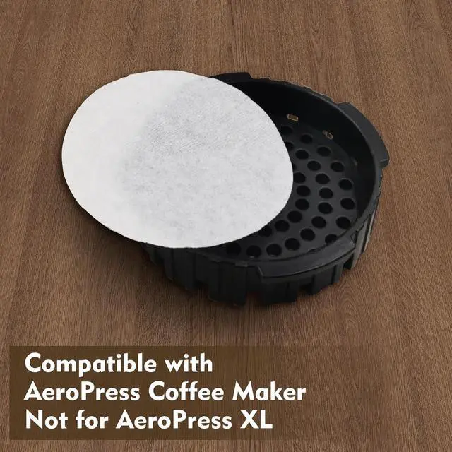 Alt view image 3 of 6 - 1000 Pcs Round Disposable Coffee Filters Paper for Aeropress Coffee Makers