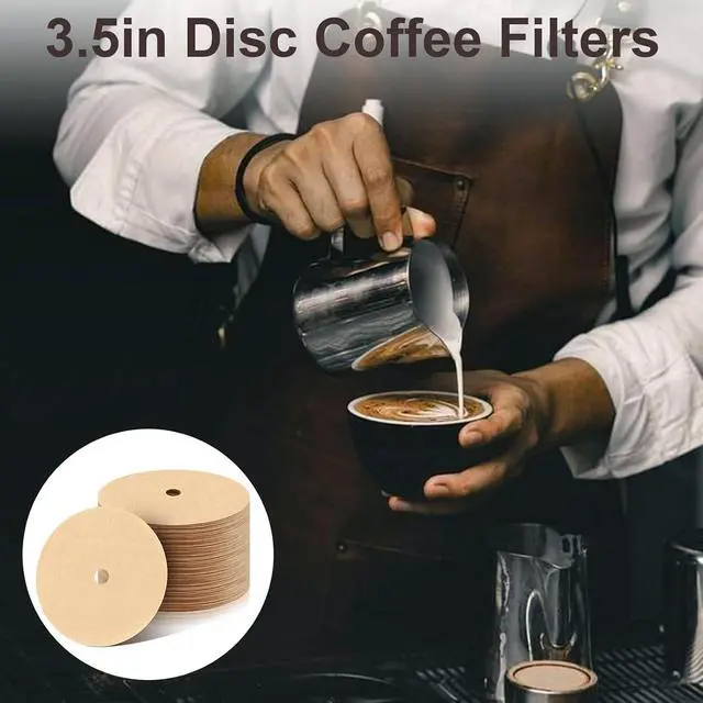 Alt view image 5 of 6 - 300Pcs Percolator Coffee Filters, 3.5in Disc Disposable Coffee Filters,