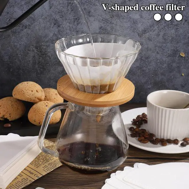 Alt view image 5 of 7 - 200 Count Coffee Filter, Size 02 Unbleached Pour Over Coffee Filter