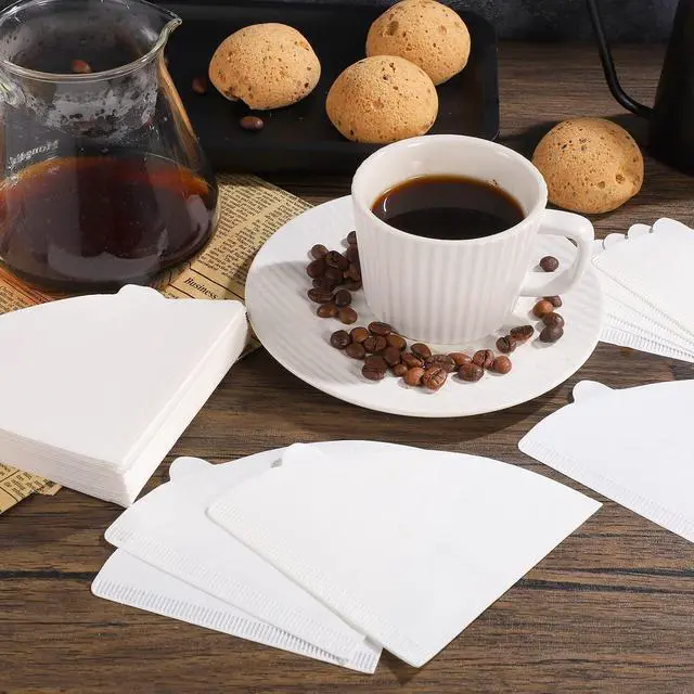 Alt view image 6 of 7 - 200 Count Coffee Filter, Size 02 Unbleached Pour Over Coffee Filter
