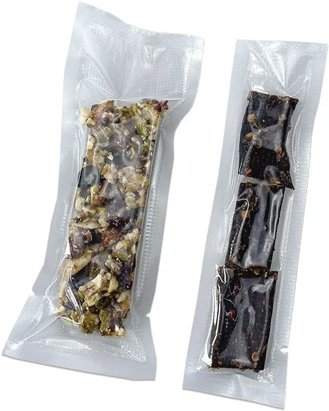Alt view image 2 of 7 - 100 Pack 1.57x5.9 inch Clear Embossed Vacuum Bags for Food Saver