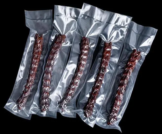 Alt view image 7 of 7 - 100 Pack 1.57x5.9 inch Clear Embossed Vacuum Bags for Food Saver