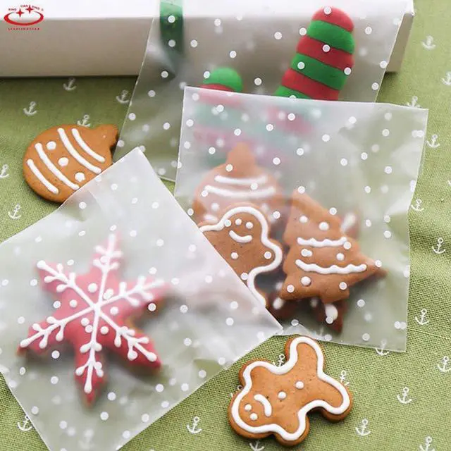 Alt view image 3 of 7 - Self Adhesive Cookie Cellophane Treat Bags with Seal 4x4 Inches, 4 Mils Self Sealing Resealable Plastic Packaging Bags with Thank You Labels for Gift Giving Party Favor Bakery Candy Chocolate 100 Pcs