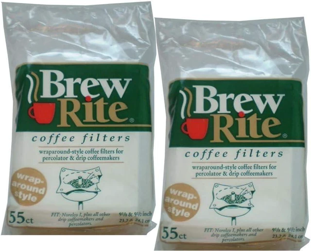 Main image of Brew Rite Wrap Around Percolator Coffee Filter 55 Ct (Pack of 2)