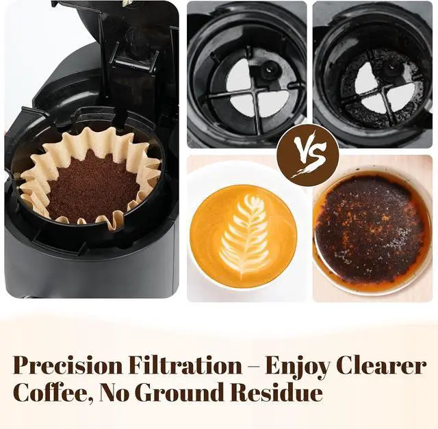 Alt view image 3 of 7 - 150PCS Disposable Coffee Paper Filter for Ninja PB051 PB041 Coffee Maker