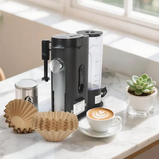 Alt view image 7 of 7 - 150PCS Disposable Coffee Paper Filter for Ninja PB051 PB041 Coffee Maker