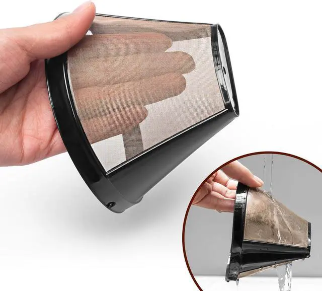 Alt view image 4 of 5 - Reusable #4 Cone Coffee Filter Basket for Cuisinart Coffee Makers Cuisinart Coffee Accessories - 1 Pack Permanent Replacement for Cuisinart Coffee Brewers