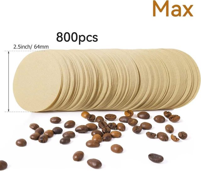 Alt view image 3 of 7 - Replacement Paper Filter Laicky 800 Count Aeropress Coffee Filters 2.5 Inch