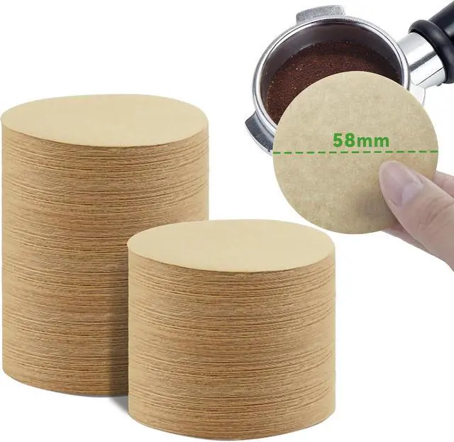 Main image of 1000 Pcs Round Espresso Filter Paper for 58mm Puck Screen, 58mm Portafilter