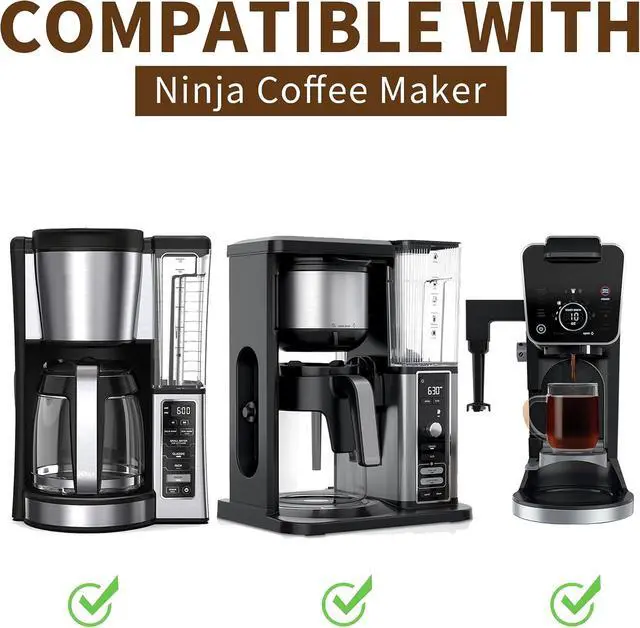 Alt view image 4 of 7 - Disposable Coffee Paper Filters, 100 Pcs #4 for Ninja Coffee Maker, White