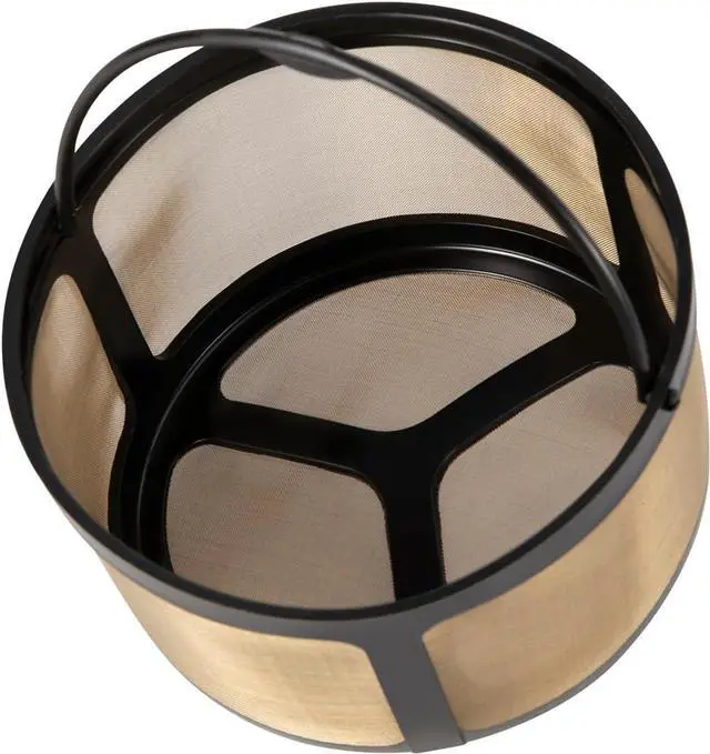 Main image of Reusable Coffee Filter for K-Duo Hot & Iced(Gen 2) K-Duo Essentials and Brewers 8-12 Cup Coffee Makers Gold Mesh Coffee Filter Basket