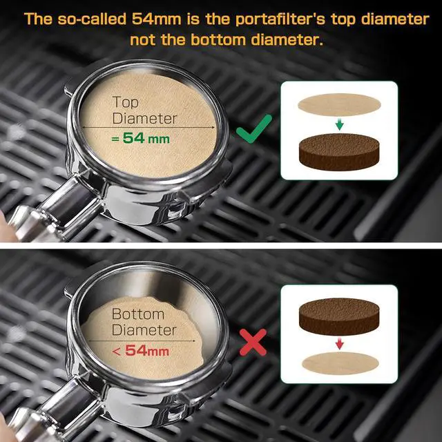Alt view image 6 of 7 - 600pcs Espresso Filter Paper for Ninja Luxe Cafe Accessories, 54mm