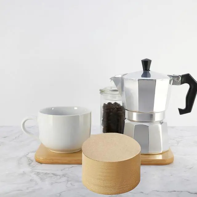 Alt view image 7 of 7 - 800 Count Espresso Coffee Filters, 58 mm Unbleached Round Coffee Paper Filter for Espresso Machine, Disposable Coffee Filter Compatible with Espresso Coffee Maker