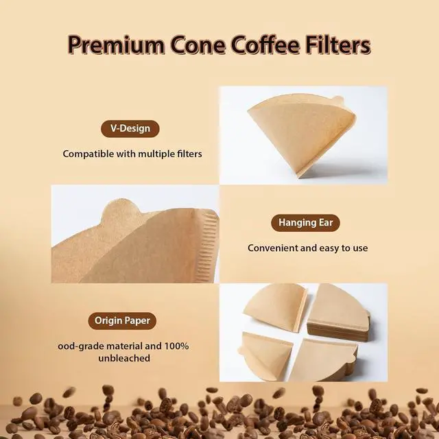 Alt view image 5 of 7 - PakTalk Coffee Filters V60 Coffee Filter