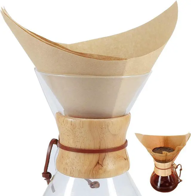 Main image of BYKITCHEN Pour Over Coffee Filters, Natural Unbleached Coffee Filter Paper