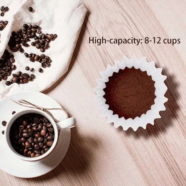Alt view image 3 of 4 - Coffee Filters 8-12 Cup, 7.875 inch x 3.25 inch, 200 Count Basket Coffee Filters, White Disposable 8 to 12 Cup Coffee Filter Paper