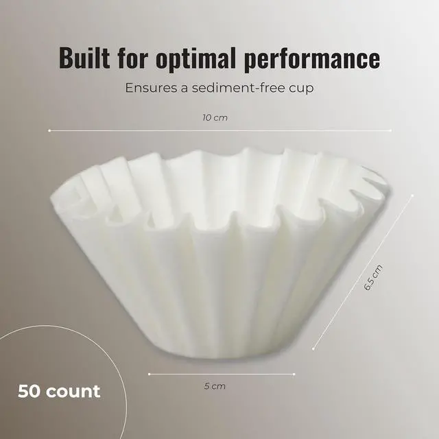 Alt view image 4 of 7 - LSL Premium 50 Paper Basket Coffee Filters 2-4 Cup for Coffee Makers, Pour Over Coffee Filter