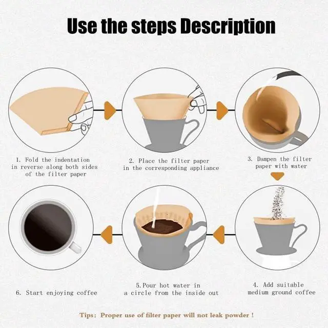 Alt view image 4 of 6 - Coffee Filter #4,Cone Coffee Filter 8-12 Cups, Disposable Coffee Filters Paper for Smooth and Clean Taste, Pour Over and Coffee Maker (Natural Unbleached, #4 U-shaped 100 Count)