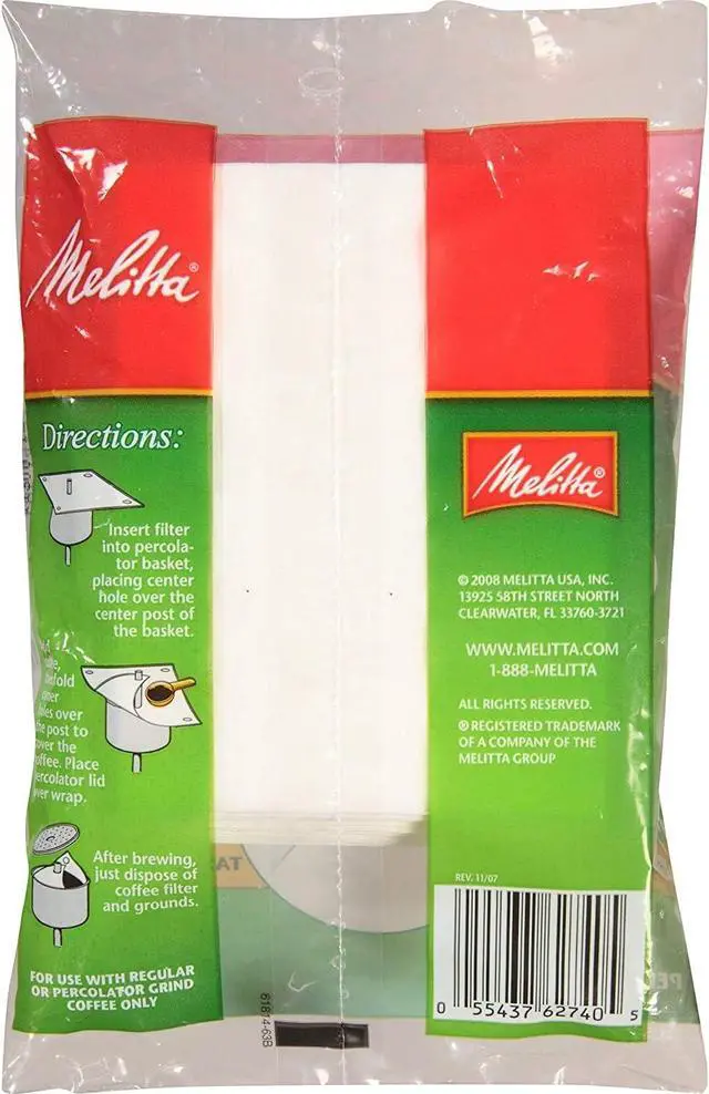 Alt view image 4 of 6 - Melitta USA Inc 627402 White Wrap Coffee Filter 40 Filters